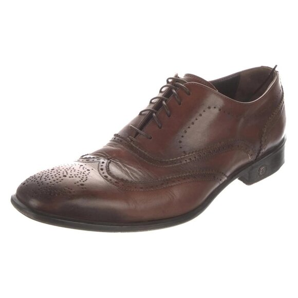 ROBERTO CAVALLI Leather Lasercut Accents Brogues Sz EU 41 US 8 w/ Box main image 5